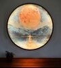 18 Inches Canvas Framed Moon Wall Art Painting