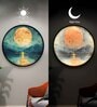 18 Inches Canvas Framed Moon Wall Art Painting