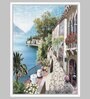 Martial Field White Canvas Framed People and Places Art Print