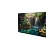 Canvas Framed Woodland Waterfall Serenity Wall Painting(12X24 Inch)