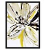 Canvas Framed Yellow & White Floral Art Print