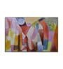 Canvas Fusion Of Colours Wall Painting