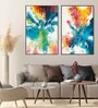 Canvas Fusion Of Colours Wall Painting