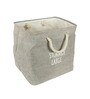 12 Ltr Grey Canvas Laundry Basket