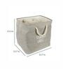 12 Ltr Grey Canvas Laundry Basket