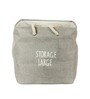 12 Ltr Grey Canvas Laundry Basket