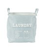 12 Ltr Off White Canvas Laundry Basket