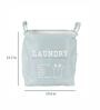 12 Ltr Off White Canvas Laundry Basket