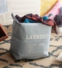 12 Ltr Off White Canvas Laundry Basket
