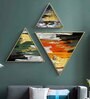 Canvas Triangle Set Of 3 Framed Art Print
