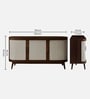 Canvera 3-Door Sideboard With Rattan Mesh Front In Wa