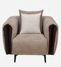 Canyon Fabric 1 Seater  Sofa in Light Grey Colour