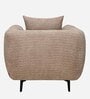 Canyon Fabric 1 Seater  Sofa in Light Grey Colour