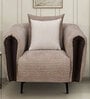 Canyon Fabric 1 Seater  Sofa in Light Grey Colour