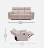 Canyon 3 Seater Manual Recliner In Beige Color
