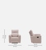 Canyon 1 Seater Manual Recliner In Beige Color