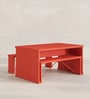 Cap 4 Seater Dining Table in Orange Colour