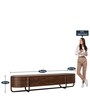 Capella TV Console for TVs in Natural Orix Finish