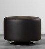 Capitol Leatherette Ottoman in Black Colour