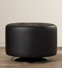 Capitol Leatherette Ottoman in Black Colour