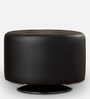 Capitol Leatherette Ottoman in Black Colour