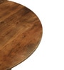 Capri Mango Wood Round Coffee Table in Tubbaq Finish Capri Mango Wood Round Coffee Table in Tubbaq Finish