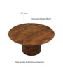 Capri Mango Wood Round Coffee Table in Tubbaq Finish Capri Mango Wood Round Coffee Table in Tubbaq Finish