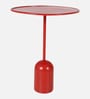 Capri Metal End Table Red Finish