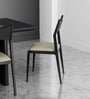 Capsicum Nimbus Sheesham Wood Dining Chair in Black Finish