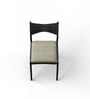 Capsicum Nimbus Sheesham Wood Dining Chair in Black Finish