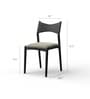 Capsicum Nimbus Sheesham Wood Dining Chair in Black Finish