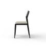 Capsicum Nimbus Sheesham Wood Dining Chair in Black Finish