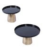 Capsule Black & Gold Buffet Riser