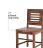 Capsule Chair Sheesham Wood Solid Wood Legs with Natural Grain Finish