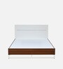 Capsule Meta Queen Size Bed in Walnut Finish
