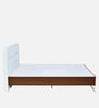 Capsule Meta Queen Size Bed in Walnut Finish