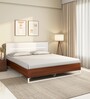 Capsule Meta Queen Size Bed in Walnut Finish