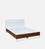 Capsule Meta Queen Size Bed in Walnut Finish