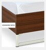 Capsule Meta Queen Size Bed in Walnut Finish