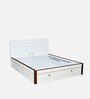 Capsule Premier King Size Bed in White Finish with Hydraulic Storage