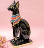 Captivating Egyptian Cat Black Resin Figurine