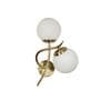 Capucine Metal & Glass 2-Light Wall Light (Frosted White)