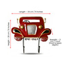 Red Metal Handpainted Car Key Holder