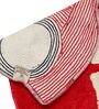 Red Abstract Fabric 18 x 28 Inches Kids Floor Mat