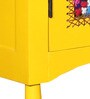 Cara Solid Wood Cabinet in Yellow Colour