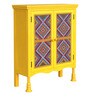 Cara Solid Wood Cabinet in Yellow Colour