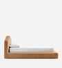 Caramel Arch Boucle Kids Twin Bed With Box Storage In Brown Colour