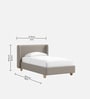 Caramel Arch Kids Twin Bed In Blue Colour