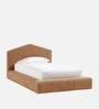 Caramel Arch Kids Twin Bed In Brown Colour