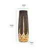 Caravan Brown & Gold Stoneware Table Vase